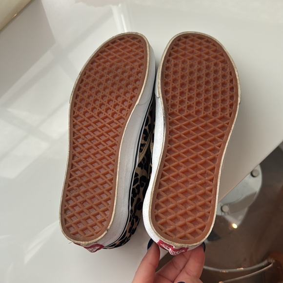 Vans Leopard Cheetah Slip Ons - Picture 5 of 5